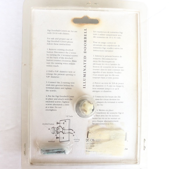 vintage hardware dragonfly doorbell cover - Picture 3 of 6